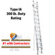 Werner D1500-2 Aluminum Ext. Ladders